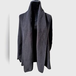 Athleta Cardigan with Shawl Collar and Ribbed Texture Small